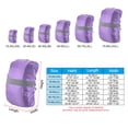 thumbnail image 2 of Uxcell 55-65L Waterproof Backpack Rain Cover with Reflective Strap L Purple, 2 of 6