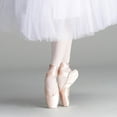 thumbnail image 3 of Zapatos de punta de ballet para niñas y mujeres, bailarinas con cinta y almohadillas para los dedos, 3 of 3