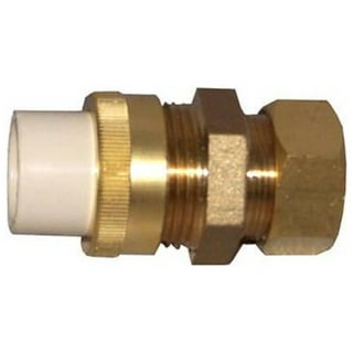Legines Brass Compression Tube Fitting, Union, 1/4 OD x 1/4 OD, Pack of 2