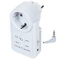 thumbnail image 1 of GSM Plug Socket, GSM Smart Plug Socket, Command Control EU Plug Temperature Control And Warning Fetion Control For Plant Home, 1 of 8