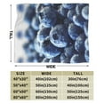 thumbnail image 3 of Kll Fleece Blanket Plush Throw Blanket Blueberry,Soft Fuzzy Cozy Flannel Blanket For Couch Sofa Bed.(80"X60"), 3 of 9