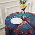 thumbnail image 6 of YAZAOO Round Tablecloth Roses Of Ferris Wheel Pattern Pattern Tableclothes, 6 of 8