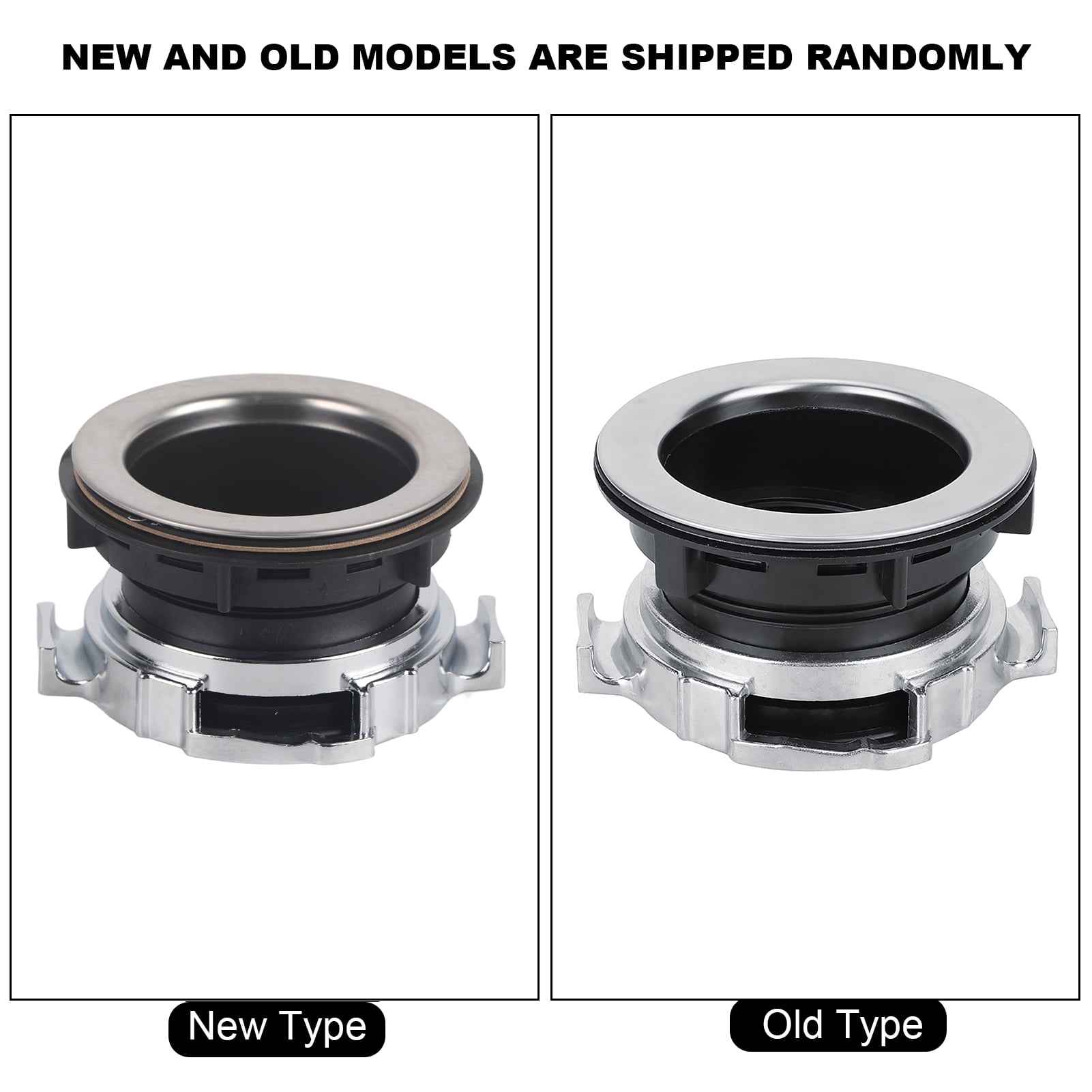 BIMZUC Food Waste Disposer Flange and Drain Lock Nut Replacement Kit for Waste King, Stainless Steel Garbage Disposal Accessories (5.1 x 2.6 inches / 13 x 6.5 cm)