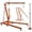 Orange, variant on Memoryfield 2 Ton Folding Engine Hoist & 3/4 Ton Underhoist Stand Combo, Hydraulic Shop Crane Cherry Picker with 4-Position Boom, Orange