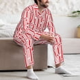 thumbnail image 7 of Fotbe Popcorn 1 Pattern Long Sleeve Pajama Set for Men,Sleepwear Set,2-piece Loungewear Set,Soft PJs Comfy Nightwear with Pockets-, 7 of 7