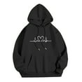 thumbnail image 4 of SIYUDAN Women's Hoodies Sweatshirts Long Sleeve Hoodie Pullover Hoodies for Women Oversized Hoodies for WomenWhite Sweatshirts Trendy Fall Outfits for Women Graphic Hoodies for Women, 4 of 5
