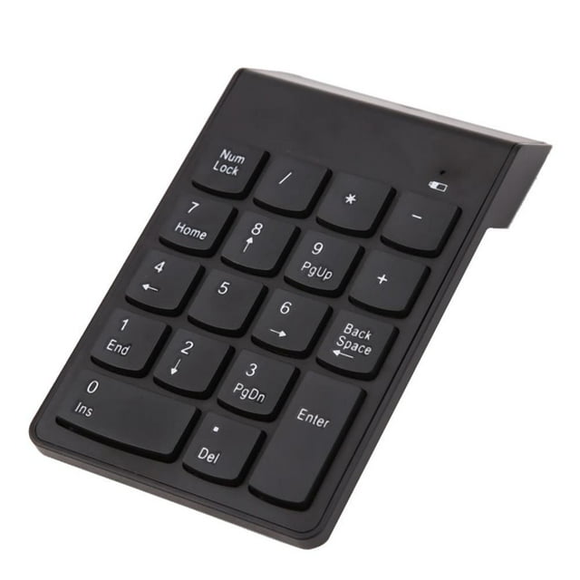 New Mini Bluetooth-compatible Numeric Keypad Wireless Number Pad 18 Keys Keyboard for PC