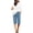 XWR1-Blue, variant on Womens Knee Length Shorts Cotton Linen Casual Drawstring Waist Bermuda Shorts Straight Leg Loose Fit Casual Summer Long Shorts with Pockets