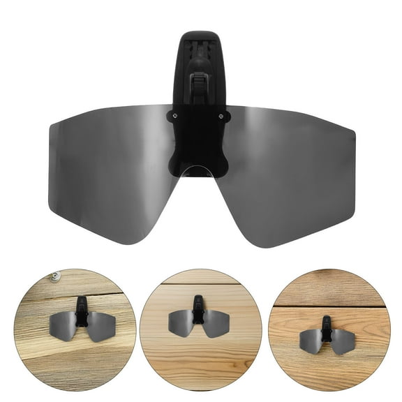 BESTYASH Black Clip on Sunglasses for Driving with Polarizing Lens and Lightweight Design