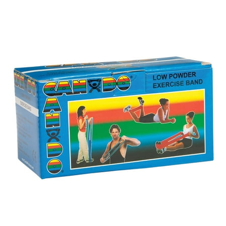 CanDo Low Powder Exercise Band, 6 yd Roll