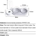 thumbnail image 5 of 1 cuenco para gatos de doble elevación, cuenco para gatos antivómitos con inclinación de 15°, cuenco para mascotas con almacenamiento automático de agua 3 en 1, disponible para gatos y cachorros, 5 of 5