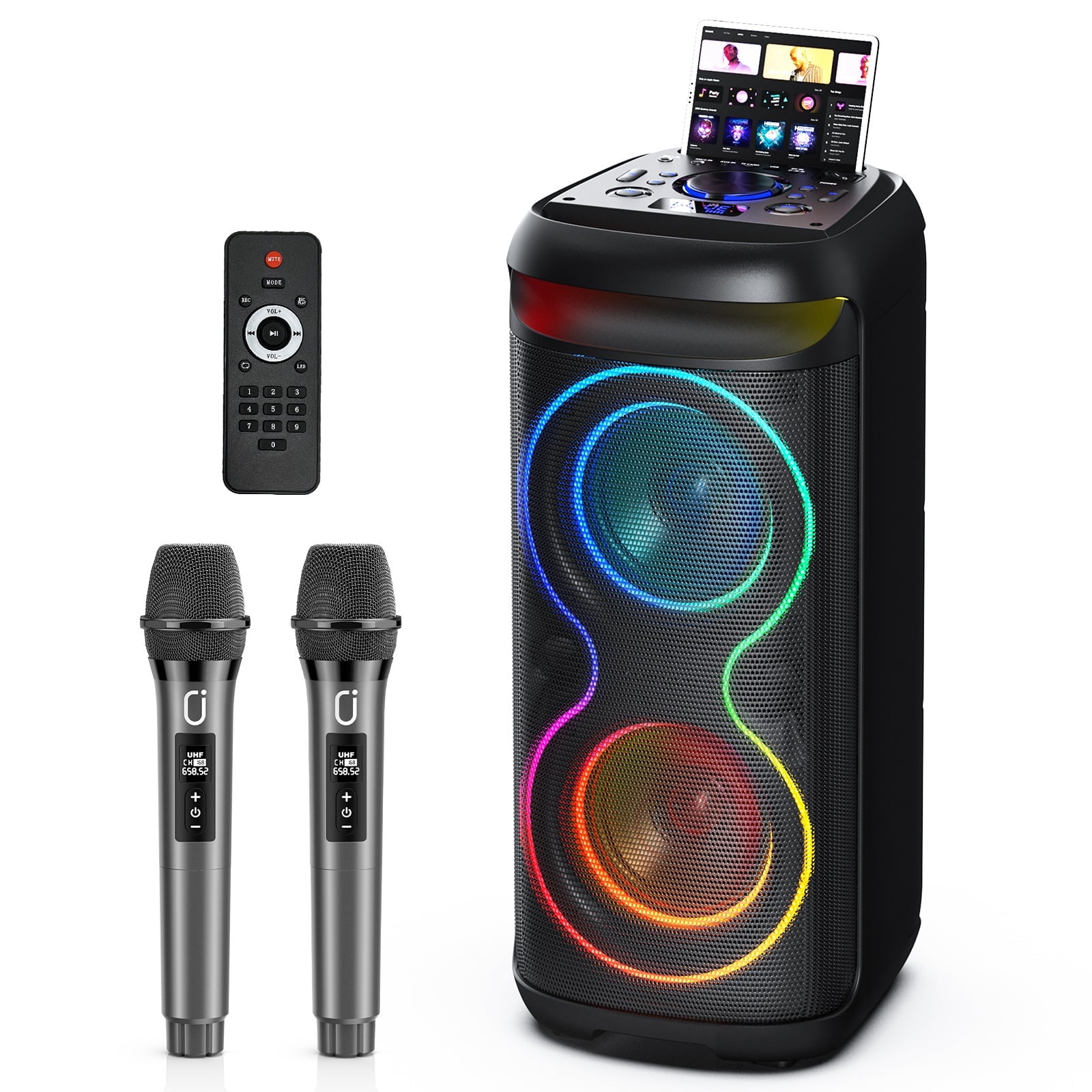 JBL PartyBox Encore Essential Portable Speaker, Black, Refurbished