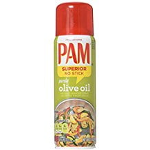 - Pam No-Stick Cooking Spray - Purely Olive Oil - Superior No Stick With Extra Virgin Olive Oil - Net Wt. 5 OZ (141 g) Each - Pack of 2