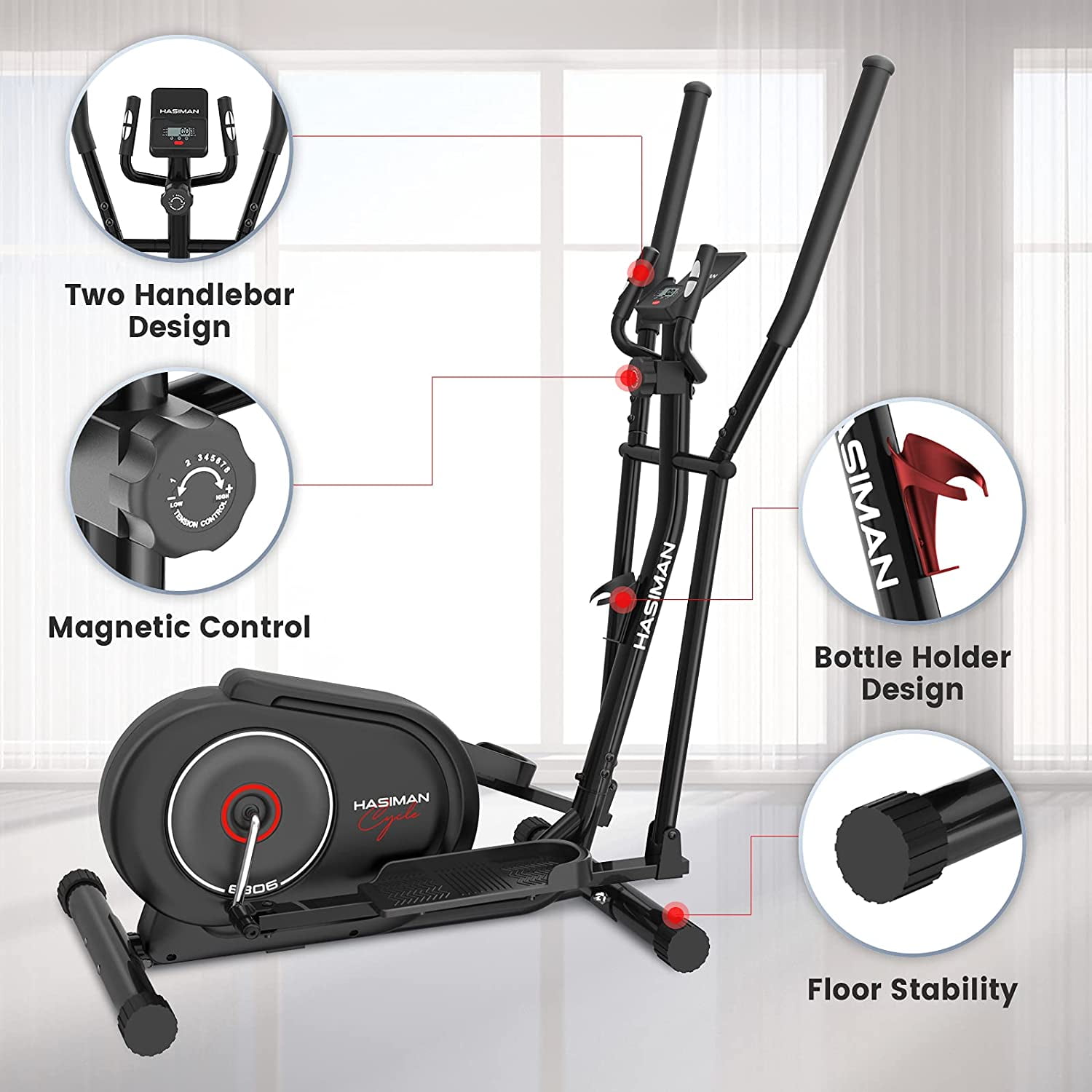 Bestlucky elliptical machine elliptical training machines magnetic smooth quiet driven elliptical exercise machine for home use hot sale