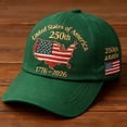 thumbnail image 4 of NIEWTR Eagles Hat 250 Anniversary USA Cap Adjustable Baseball Hat Embroidered American Flag Bald Eagle Patriotic 1776-2026 Men Women(A-Green,One Size), 4 of 4