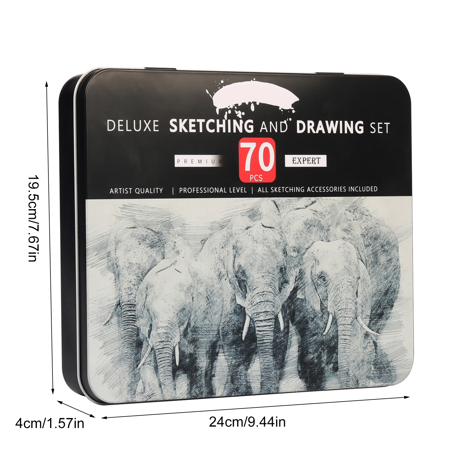 70Pcs Professional Sketch Pencil Art Drawing Supplies for Artist Students Shading, Blending, Sketching, Art Drawing