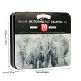 thumbnail image 3 of 70Pcs Professional Sketch Pencil Art Drawing Supplies for Artist Students Shading, Blending, Sketching, Art Drawing, 3 of 8
