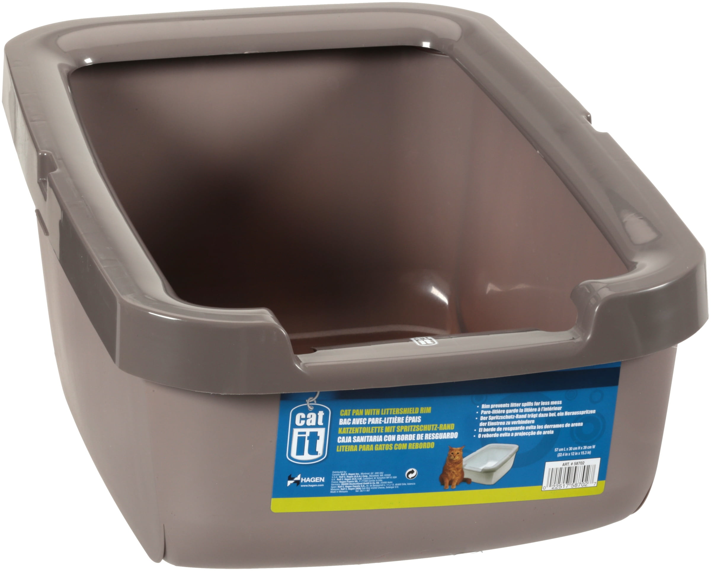 Catit Litter Pan with Rim, Taupe