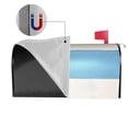 thumbnail image 4 of Mailbox Sleeve Reusable Waterproof Arc Opening With Soft Magnetic Strip Easy To Install Uv Protection 21x18 In Light Blue Stripe_1, 4 of 7