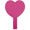 thumbnail image 3 of Heart-Shaped Travel Handheld Mirror, Cosmetic Hand Mirror with HandleRose Reditem_package_quantity:1;, 3 of 4