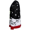 thumbnail image 4 of Santa Claus Riding T-Rex on Moon Pixelated Funny Ugly Christmas Sweater Multicolor, 4 of 7