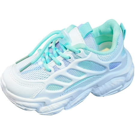

Toddler Shoes Girls Lace Up Sneaker Mesh Non-Slip Soft Sports Shoes Running Outdoor
