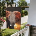 thumbnail image 5 of Wukai Elephant Sunset in Kenya Garden Flags Double Sided Welcome Garden Yard House Flags Outside Outdoor House (Only Flag), 5 of 8