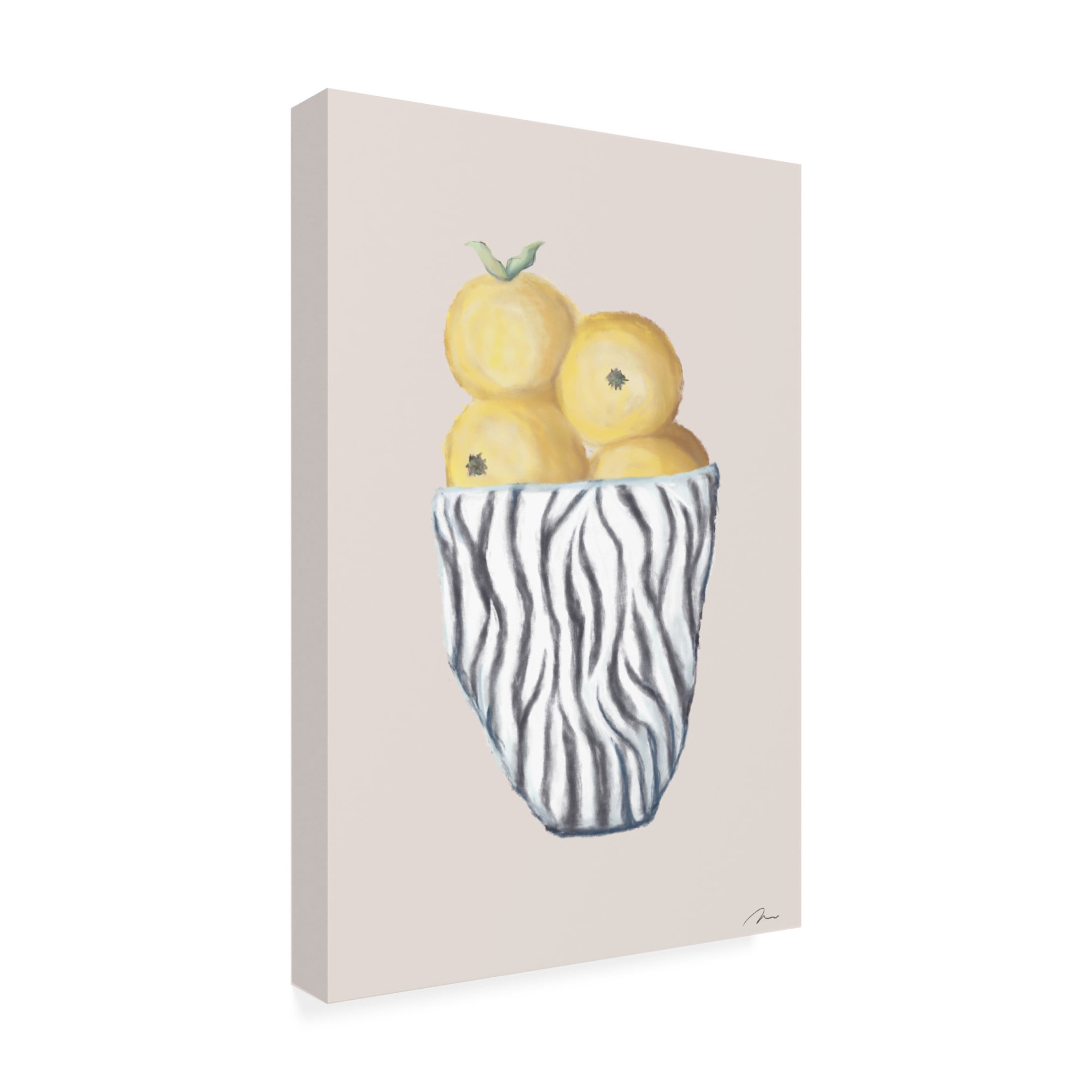 Trademark Fine Art Pictufy Studio Zebra Bowl Canvas Wall Art