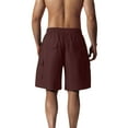 thumbnail image 4 of Qulqfy Mens 5 Inch Shorts Summer Cargo Brown Hiking Shorts Travel Solid Outdoor Shorts Mens Gym Shorts 3XL, 4 of 4
