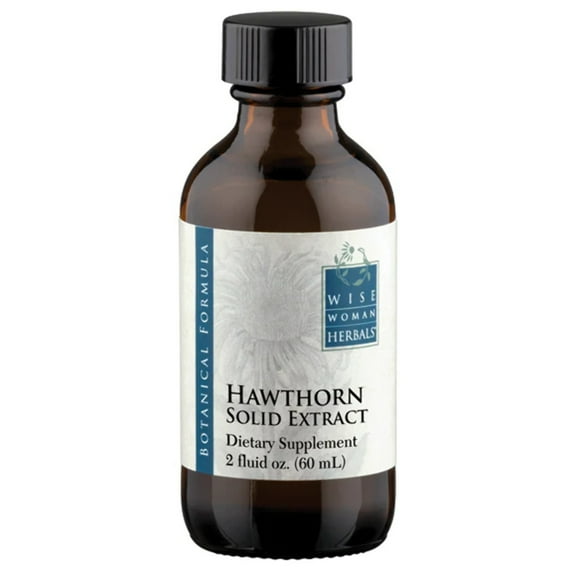 Wise Woman Herbals - Hawthorn Berry Extract Liquid - Extra Strength 4:1 Extract - Alcohol-Free - for Cardiovascular Health and Heart Function - 2oz