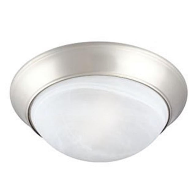 Design House 503201 2-Light Ceiling Mount Twist Off, Satin Nickel Finish