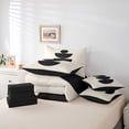 thumbnail image 6 of jejeloiu Geometric Circular 7-Piece Twin Bedding Sets,Minimalism Aesthetic Bedding Comforter Set,Khaki Black Sheet Sets For Teens,Super Cozy Room Decor Reversible, 6 of 8