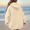 thumbnail image 6 of JGNGSHN Womens Hoodies Long Sleeve Solid Color Hooded Pullover Drawstring Pockets Sweatshirts Fashion Fall Tops, 6 of 6