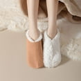 thumbnail image 4 of Xfvqtps Womens Carpet Socks Fuzzy Socks Plush Lining Thick Insulation Short Home Snow Solid Color Comfortable Soft Warm Winter Slipper Socks Khaki, 4 of 6