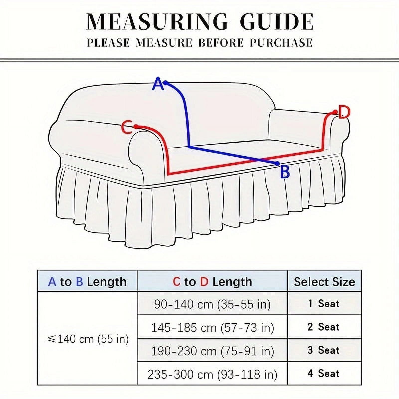 XmhyTop Sofa Cover for sofas Stretch Couch Covers for Living Room Easy Fit Washable Furniture Sofa Protector with Skirt,1 Piece (Green,3 Seat)