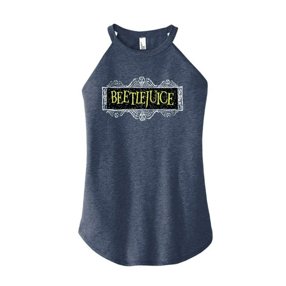 Beetlejuice - Beetlejuice Logo - Juniors High Neck Tank Top