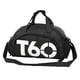 thumbnail image 3 of Bolsa de lona para gimnasio kusrkot con Compartimento para zapatos mochila ligera bolso de mano Blanco, 3 of 8