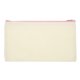 thumbnail image 1 of Estuche de Lápiz de Lona Uxcell, Bolsa de Maquillaje de 8.3x4.7 Pulgadas con Cremallera, Beige/Rosa, 1 of 6