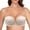 Beige, variant on Clearance Sale 2025 Bra Ladies Push Up Strapless Adhesive Bra Deep U Shape Backless Bra