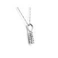 thumbnail image 3 of 1/4 cttw Three Stone 3 Diamond White Gold Pendant Necklace, 3 of 3