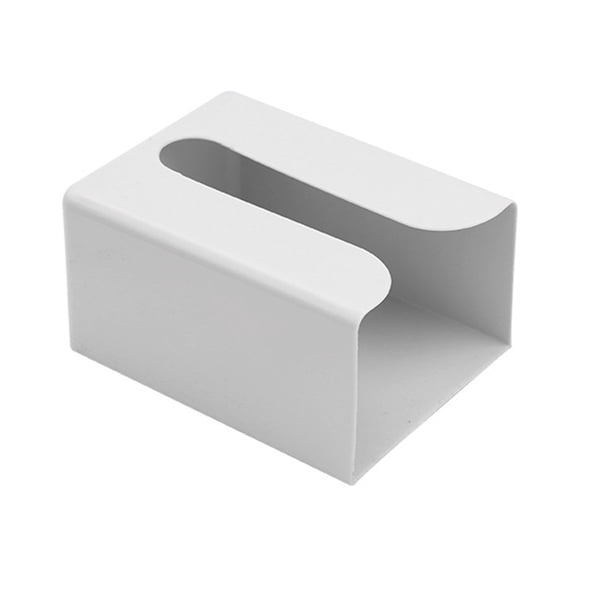 Caja de pañuelos montada en la pared Servilleteros Estuche para toallas de papel autoadhesivo (Gris)