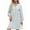 Gray, variant on UVN Dresses for Women Long Sleeve V Neck Dress Fall Casual Midi Dress
