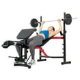 Body Champ BCB5268 Olympic Weight Bench with Arm Curl and Curl Bar