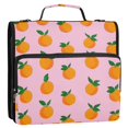 thumbnail image 5 of FORMRS Zipper Binder with Shoulder Strap 2-inch Ring 500 Sheet Capacity File Bag, Cartoon Oranges, 5 of 5