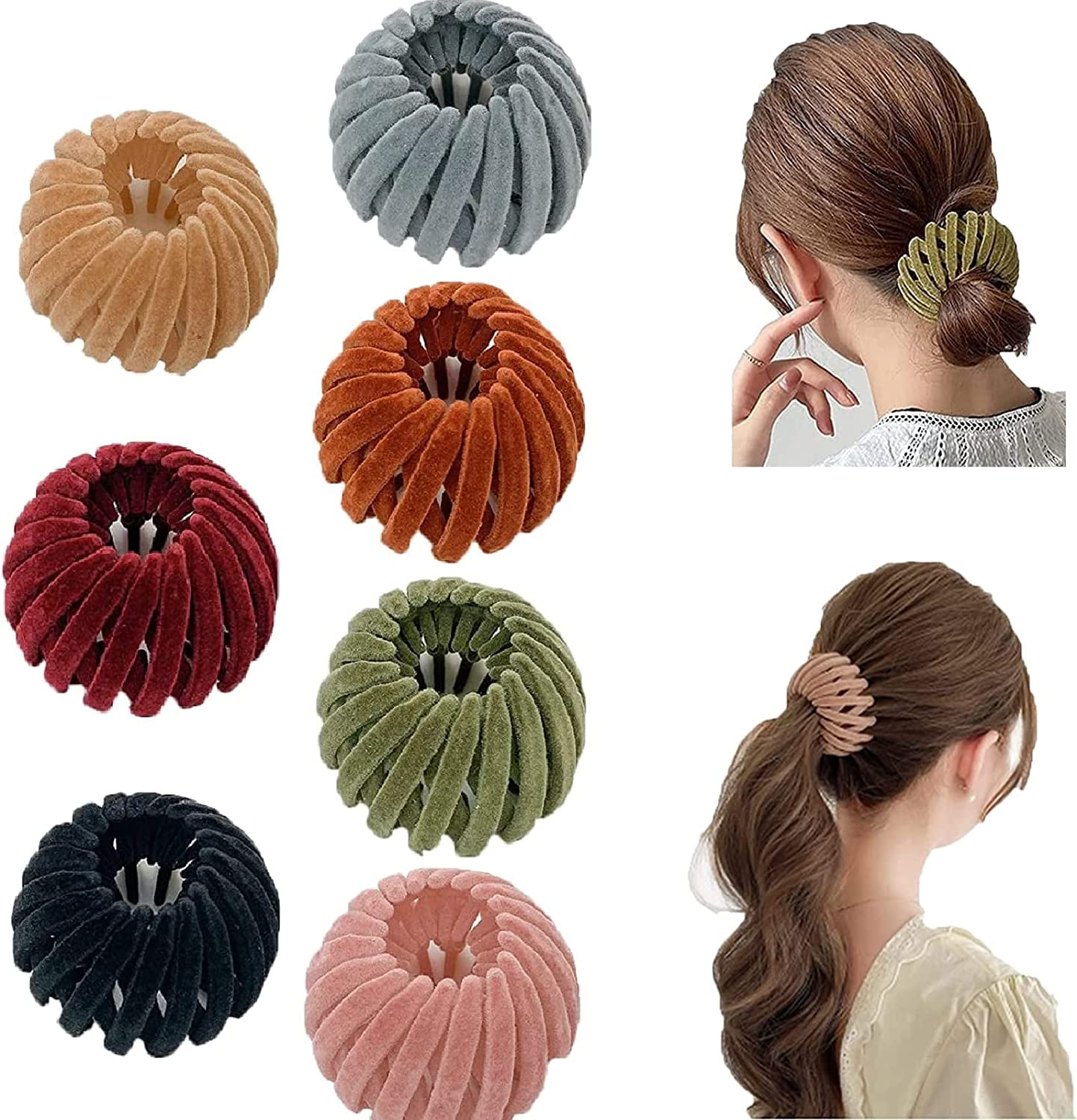 1/7Pcs Birds Nest Magic Hair Clip, Hair Holder, Zabernim4 Hair Clip