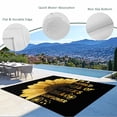thumbnail image 3 of Yellow Sunflowers Outdoor Rug for Patio/Deck/Porch, Non-Slip Large Area Rug 3 x 5 Ft, Floral Rustic Abstract Black Indoor Outdoor Rugs Washable Area Rugs, Reversible Camping Rug Carpet Runner, 3 of 8
