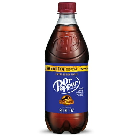 Dr Pepper Dark Berry Soda Pop, 20 fl oz, Bottle
