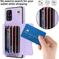 thumbnail image 3 of REQO Phone Case for Samsung Galaxy A51 5G/A 51 5G UW Verizon Wallet Cover with RFID Blocking Credit Card Holder Wrist Crossbody Strap Lanyard Stand Leather Cell Accessories 51A G5 S51 Women Purple, 3 of 6