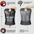 thumbnail image 2 of Portable Solar Shower Bag 5.3 Gallons/20l Solar Heating Camping Shower Bag 45 Hot Water, Detachable Hose On/Off Switchable Shower Head, Outdoor Hiking And Mountaineering, 2 of 7