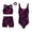 Set- 4, variant on Essenclo Girls Gymnastics Leotard with Shorts Set, 4 Piece Biketard Outfit with Crop Top and Hair Tie for Dance, Tumbling & Activewear